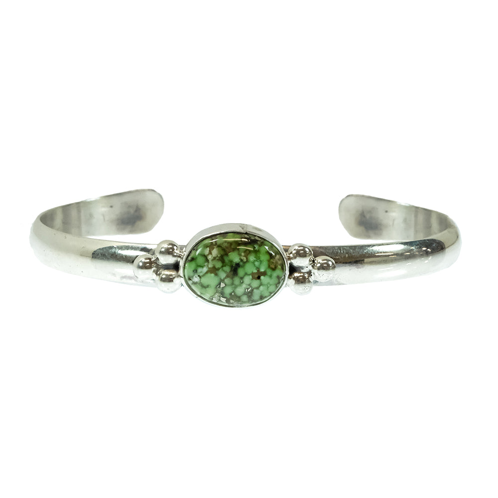 South Texas Tack Apparel Jewelry Green Turquoise Silver And Green Turquoise Cuff