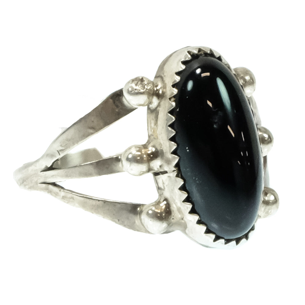 South Texas Tack Apparel Jewelry Mark A Onyx And Silver Three Strand Ring