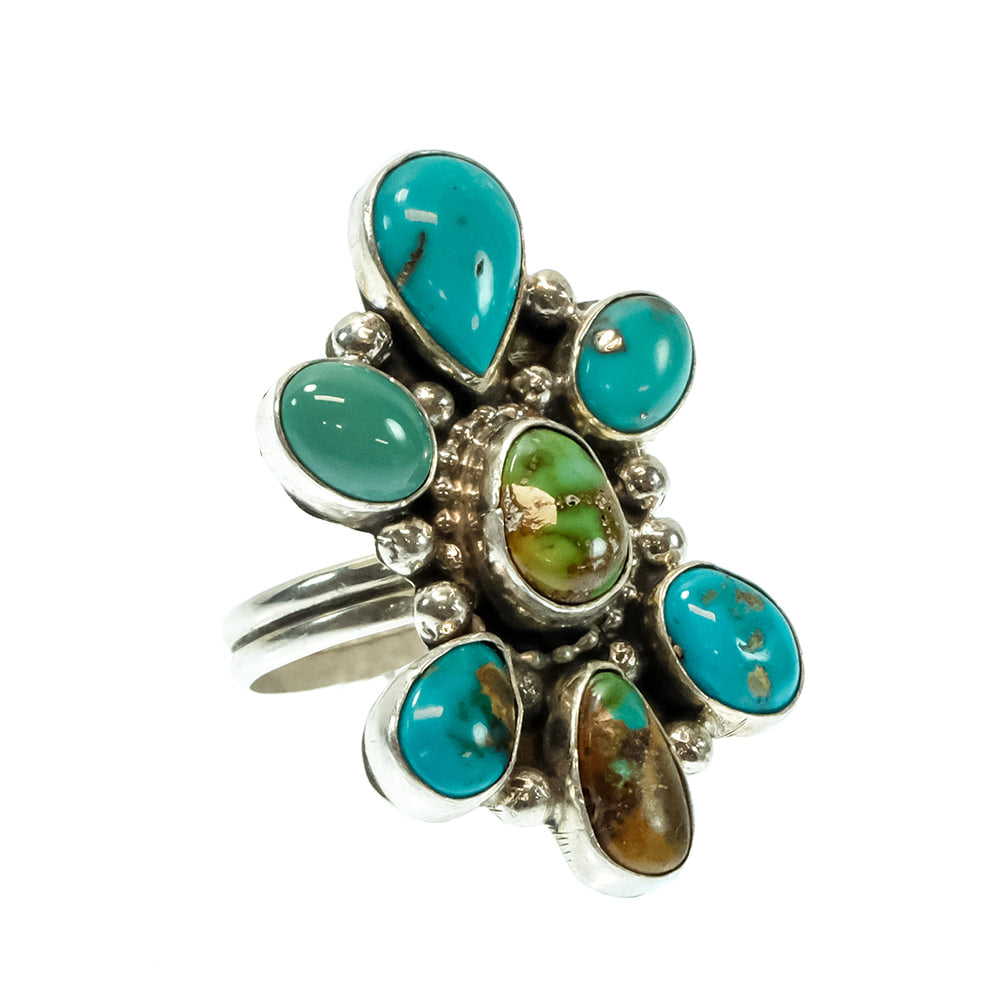 South Texas Tack Apparel Jewelry Native America Navajo By S Sterling Silver Kingman Turquoise Ring