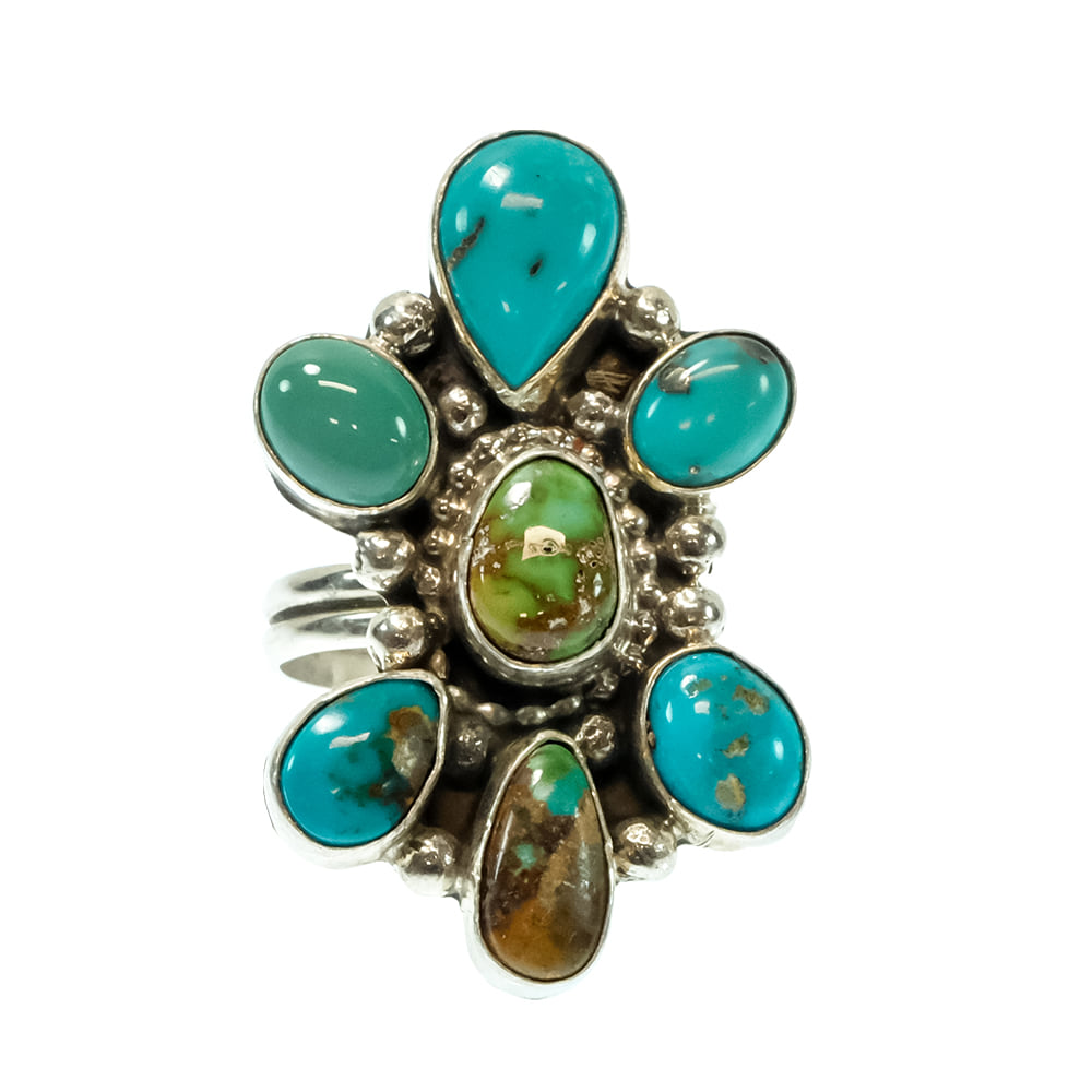 South Texas Tack Apparel Jewelry Native America Navajo By S Sterling Silver Kingman Turquoise Ring