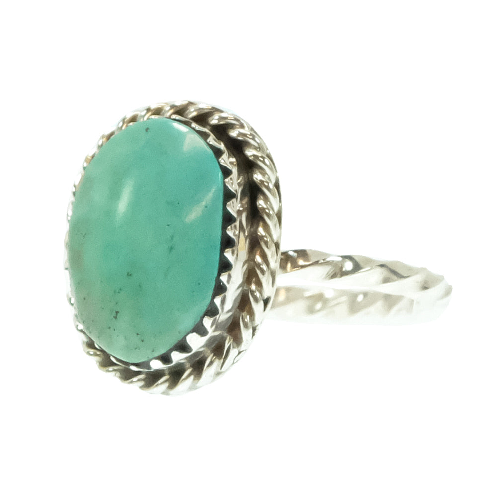 South Texas Tack Apparel Jewelry Native American Navajo Sterling Silver Turquoise Ring