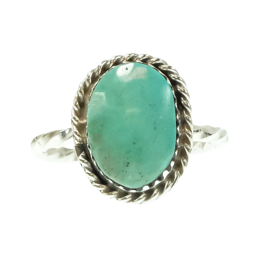 South Texas Tack Apparel Jewelry Native American Navajo Sterling Silver Turquoise Ring