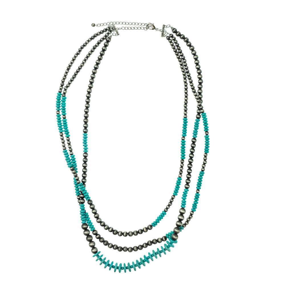 South Texas Tack Apparel Jewelry Navajo Pearl Faux Necklace