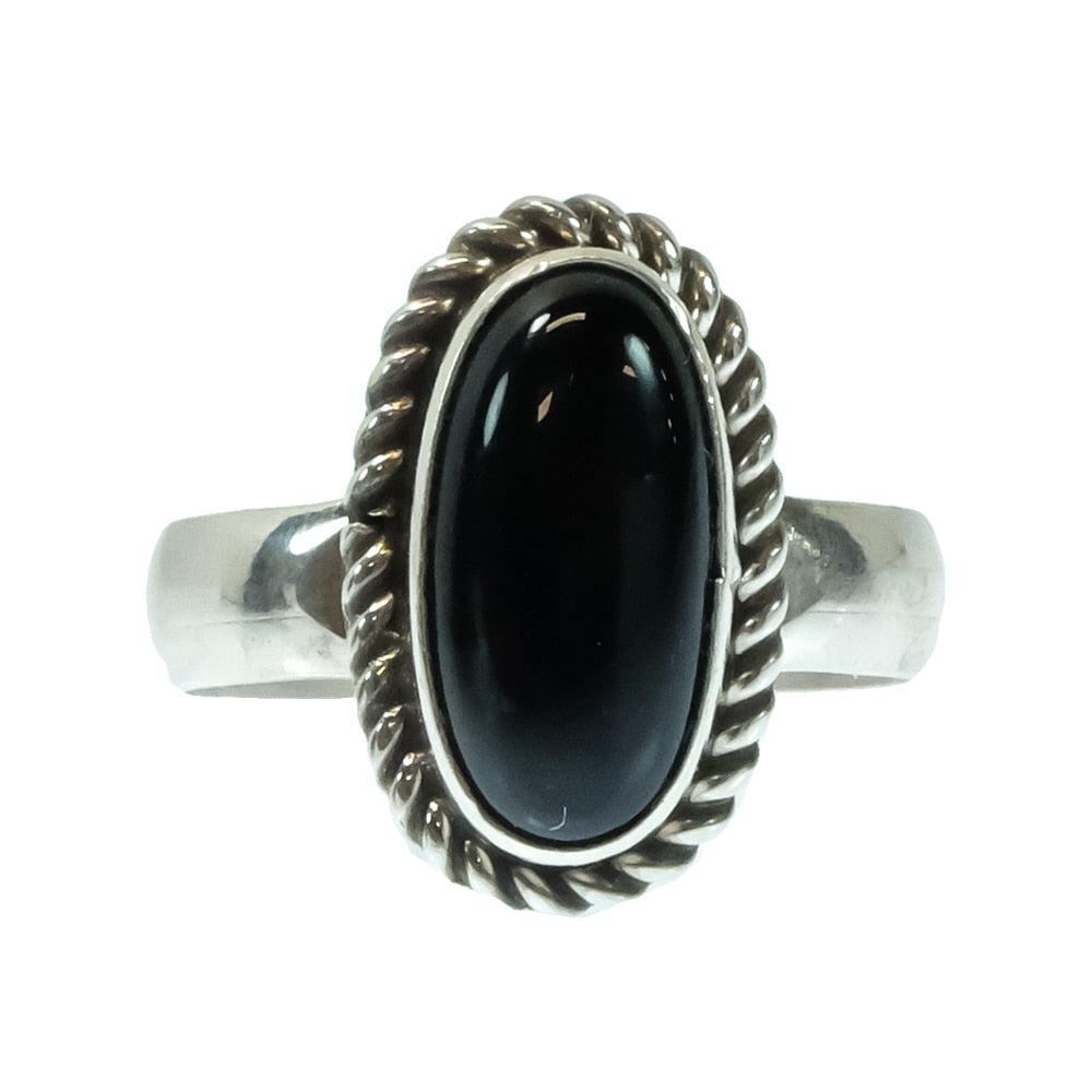 South Texas Tack Apparel Jewelry P Onyx And Sterling Silver Ring
