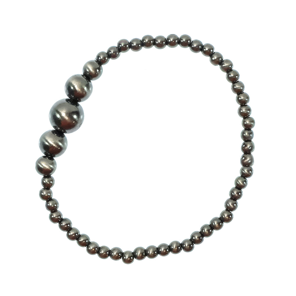 South Texas Tack Apparel Jewelry Polished Faux Navajo Bead Stretch Bracelet
