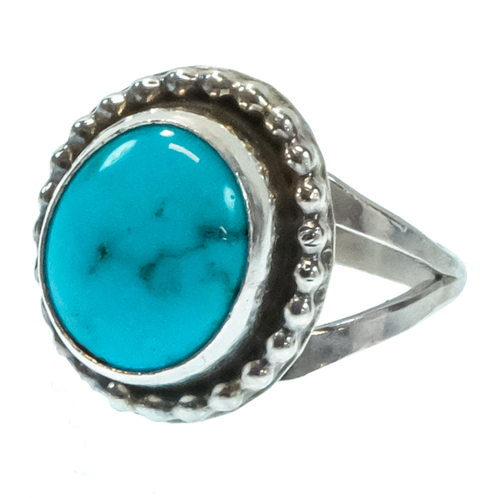 South Texas Tack Apparel Jewelry Robinson Martinez Native American Navajo Sterling Silver Turquoise Ring