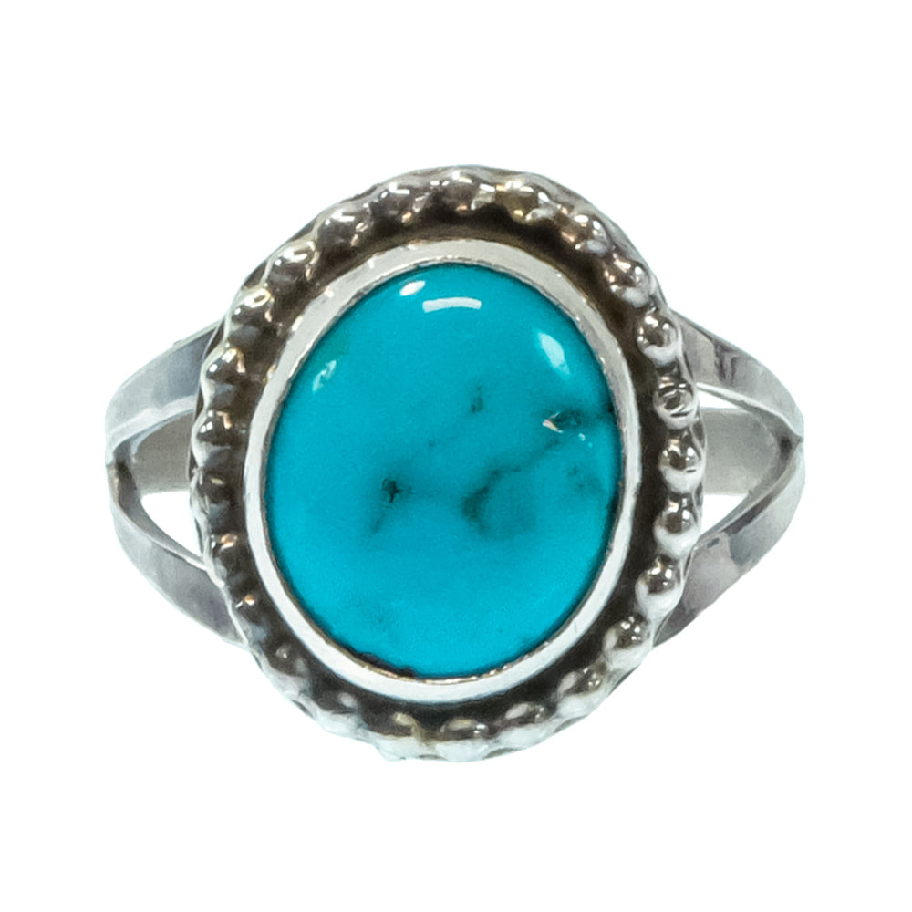 South Texas Tack Apparel Jewelry Robinson Martinez Native American Navajo Sterling Silver Turquoise Ring