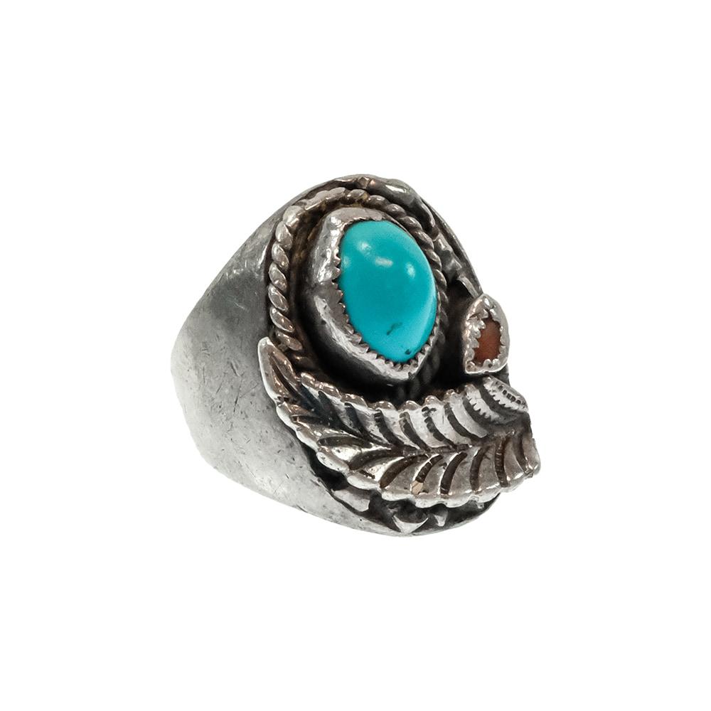 South Texas Tack Apparel Jewelry Silver / 12.5 Vintage Navajo Sterling Silver Men's Ring