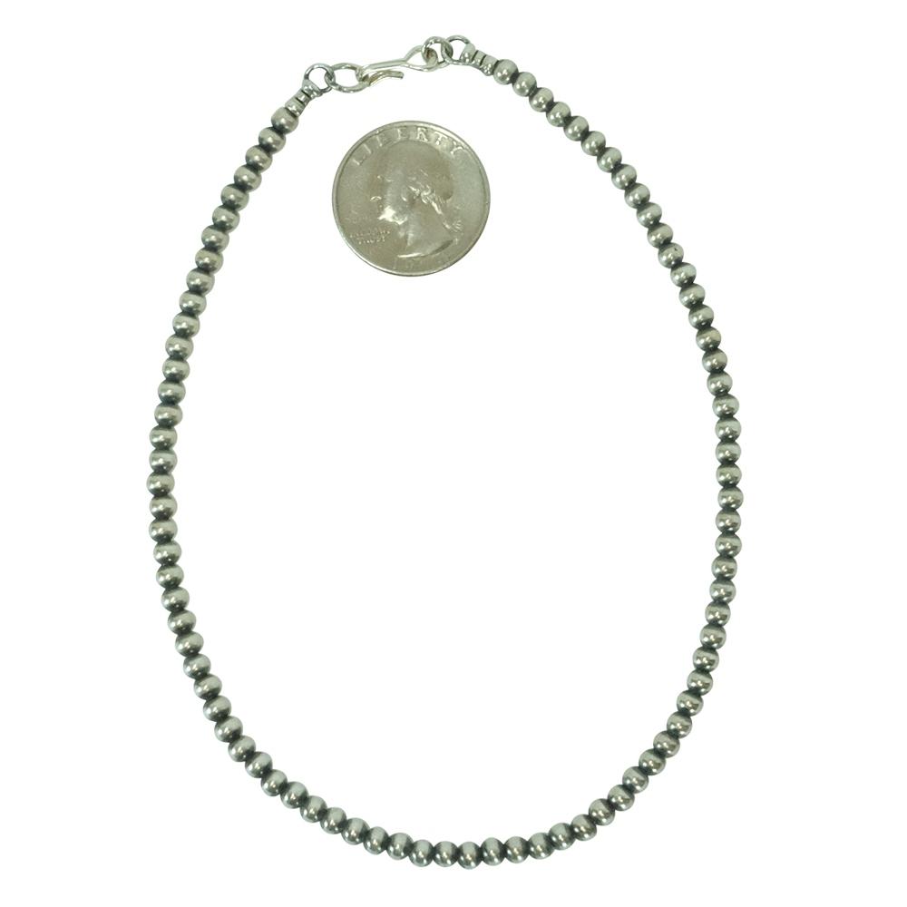 South Texas Tack Apparel Jewelry Silver / 13 Inch Navajo Pearl Necklace 4mm x 13inch