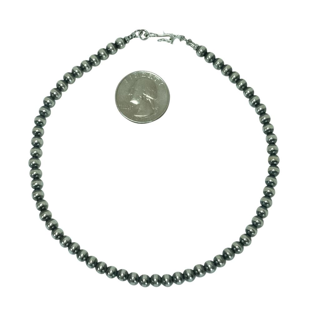 South Texas Tack Apparel Jewelry Silver / 13 Inch Navajo Pearl Necklace 5mm x 13inch