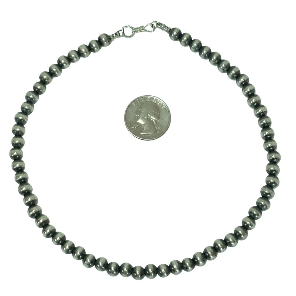 South Texas Tack Apparel Jewelry Silver / 16 Inch Navajo Pearl Necklace 7mm x 16inches