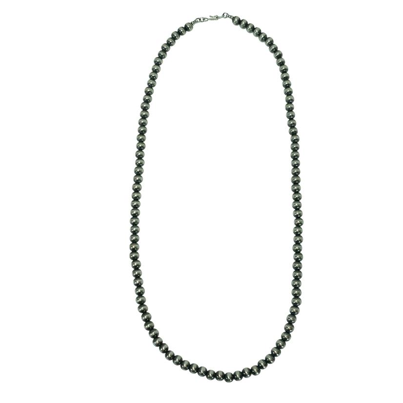 South Texas Tack Apparel Jewelry Silver / 26 Inch Navajo Pearl Necklace 7mm x 26inches