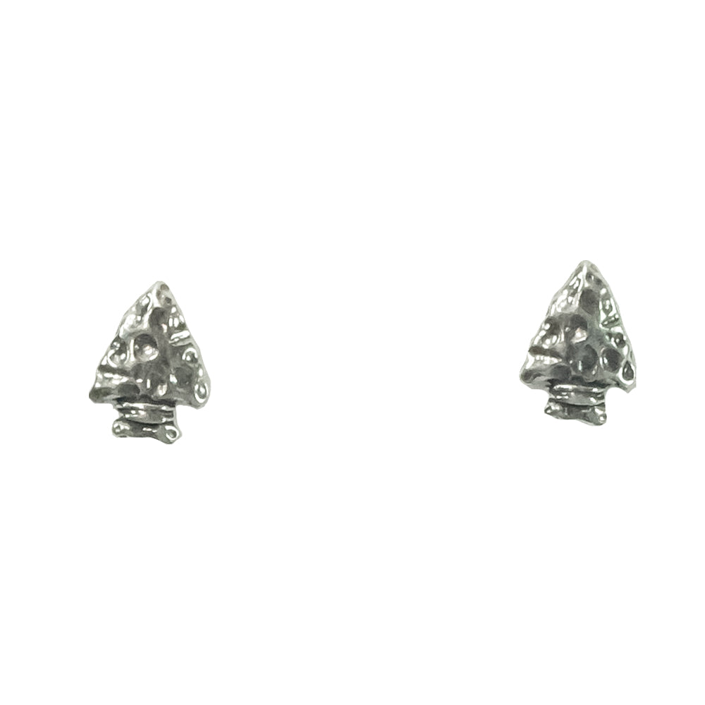 South Texas Tack Apparel Jewelry Silver Arrowhead Stud Earrings