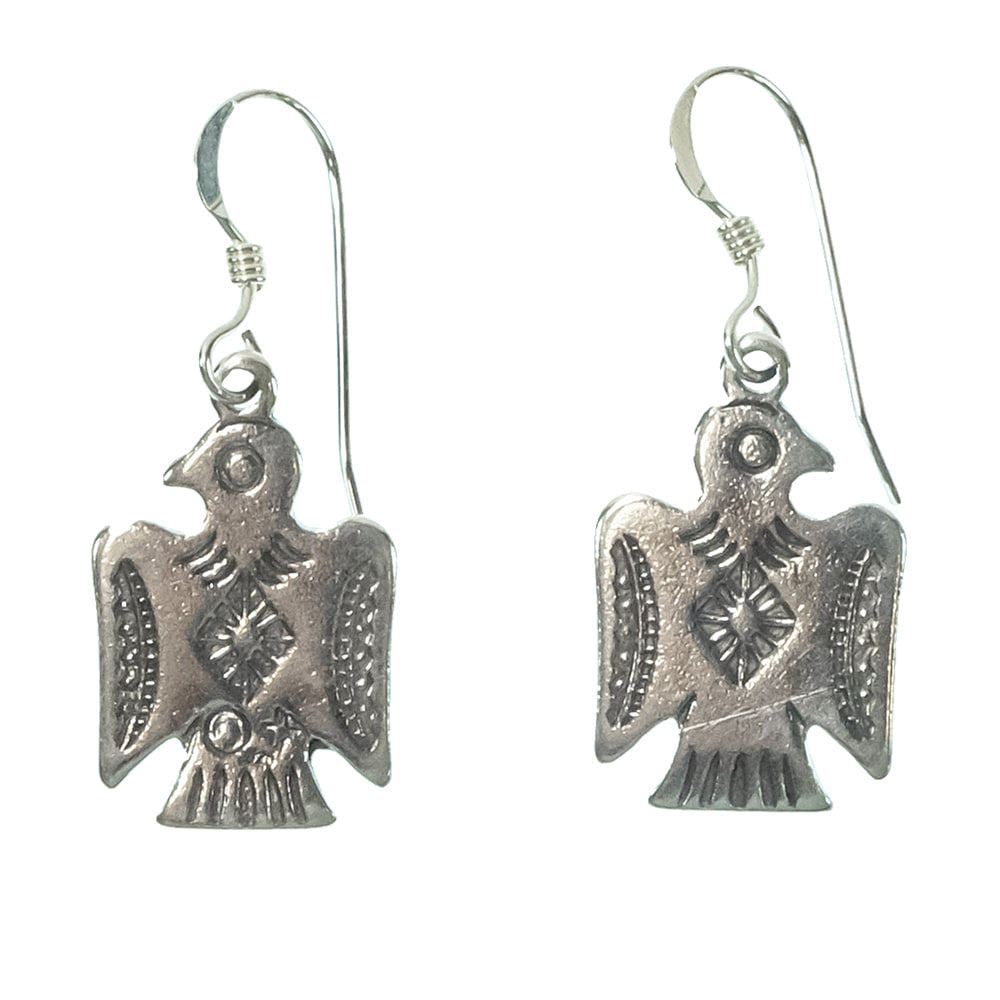 South Texas Tack Apparel Jewelry Silver Silver Thunderbird Dangle Earrings