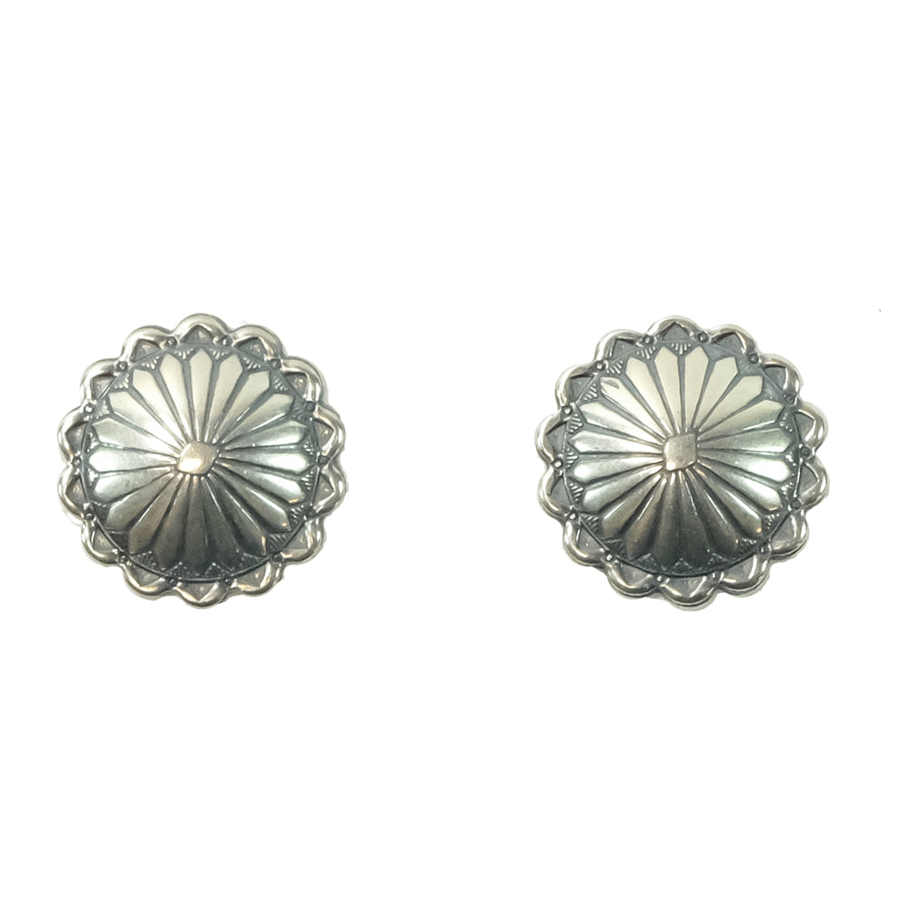 South Texas Tack Apparel Jewelry Silver South Texas Tack Silver Stud Concho Earrings