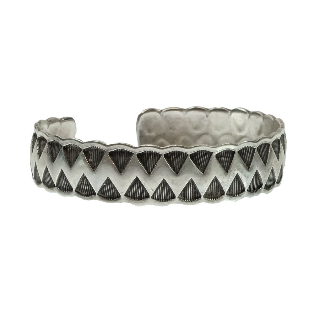 South Texas Tack Apparel Jewelry South Texas Tack Silver Southwestern Geometric Lattice Vintage Cuff
