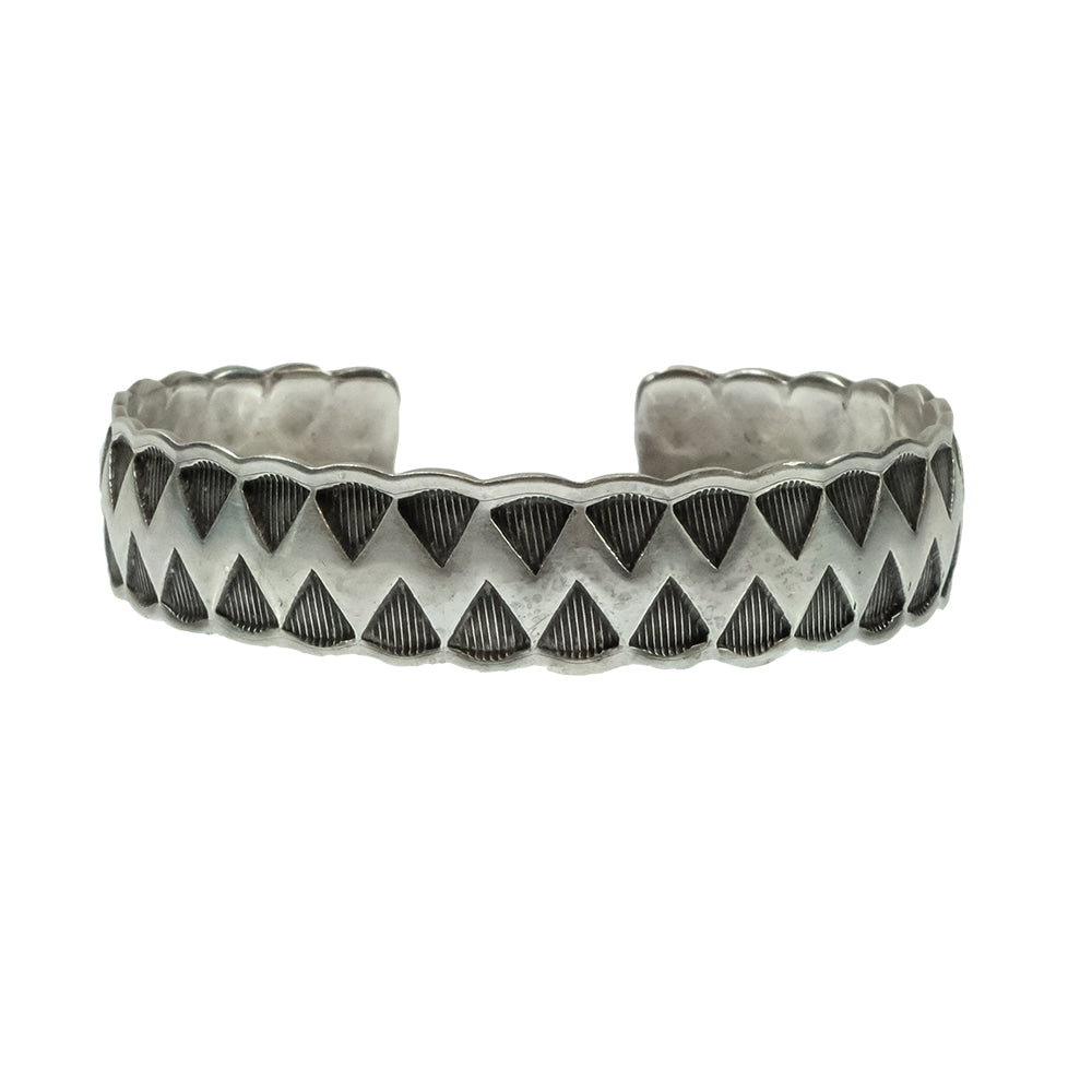 South Texas Tack Apparel Jewelry South Texas Tack Silver Southwestern Geometric Lattice Vintage Cuff