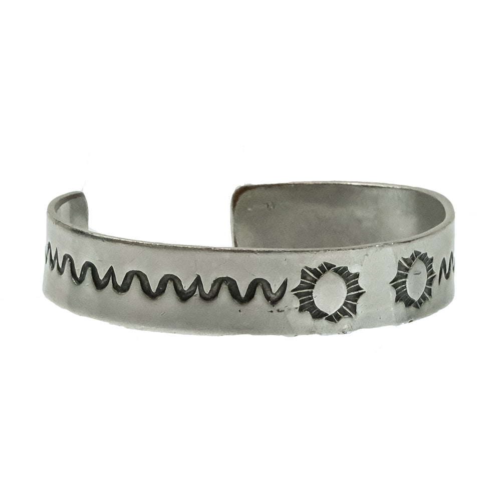 South Texas Tack Apparel Jewelry South Texas Tack Southwestern Geometric Lattice Silver Vintage Cuff