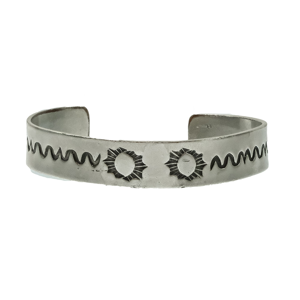 South Texas Tack Apparel Jewelry South Texas Tack Southwestern Geometric Lattice Silver Vintage Cuff