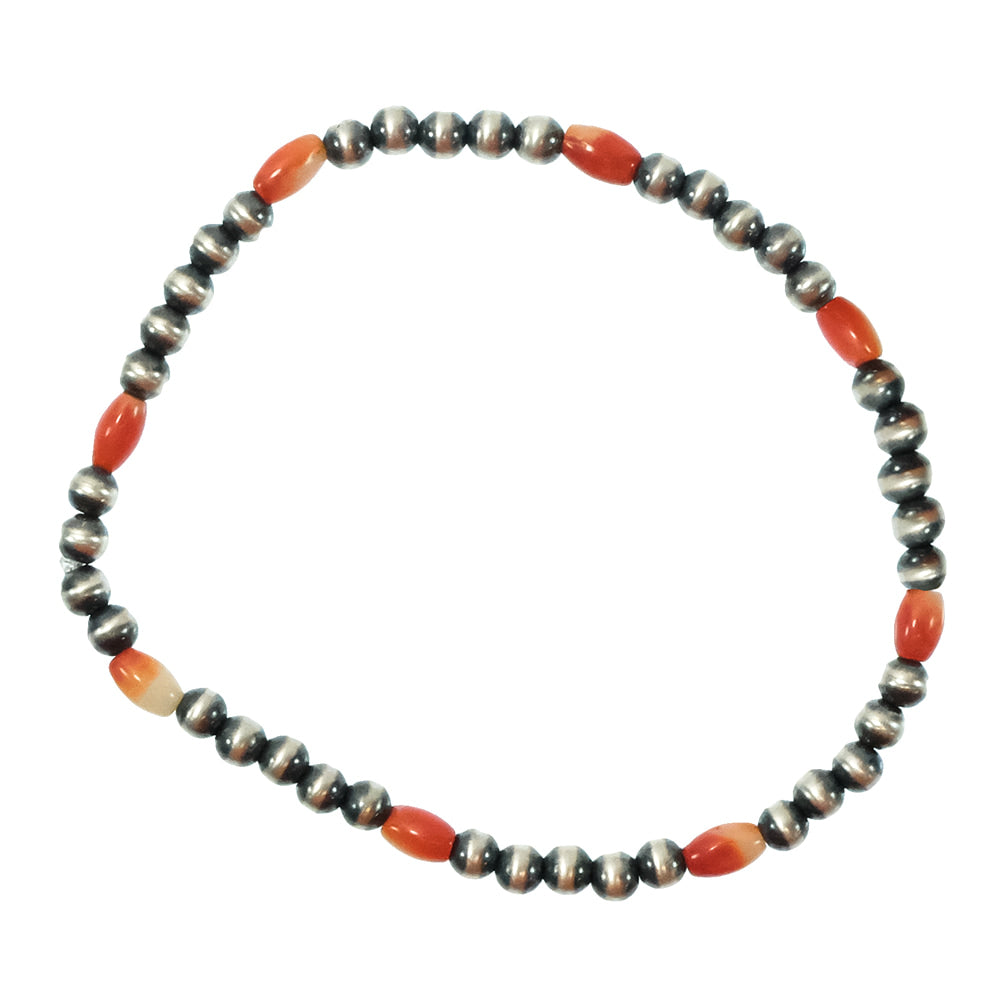 South Texas Tack Apparel Jewelry Spiny Oyster Spiny Oyster And Oxidized Bead Stratch Bracelet