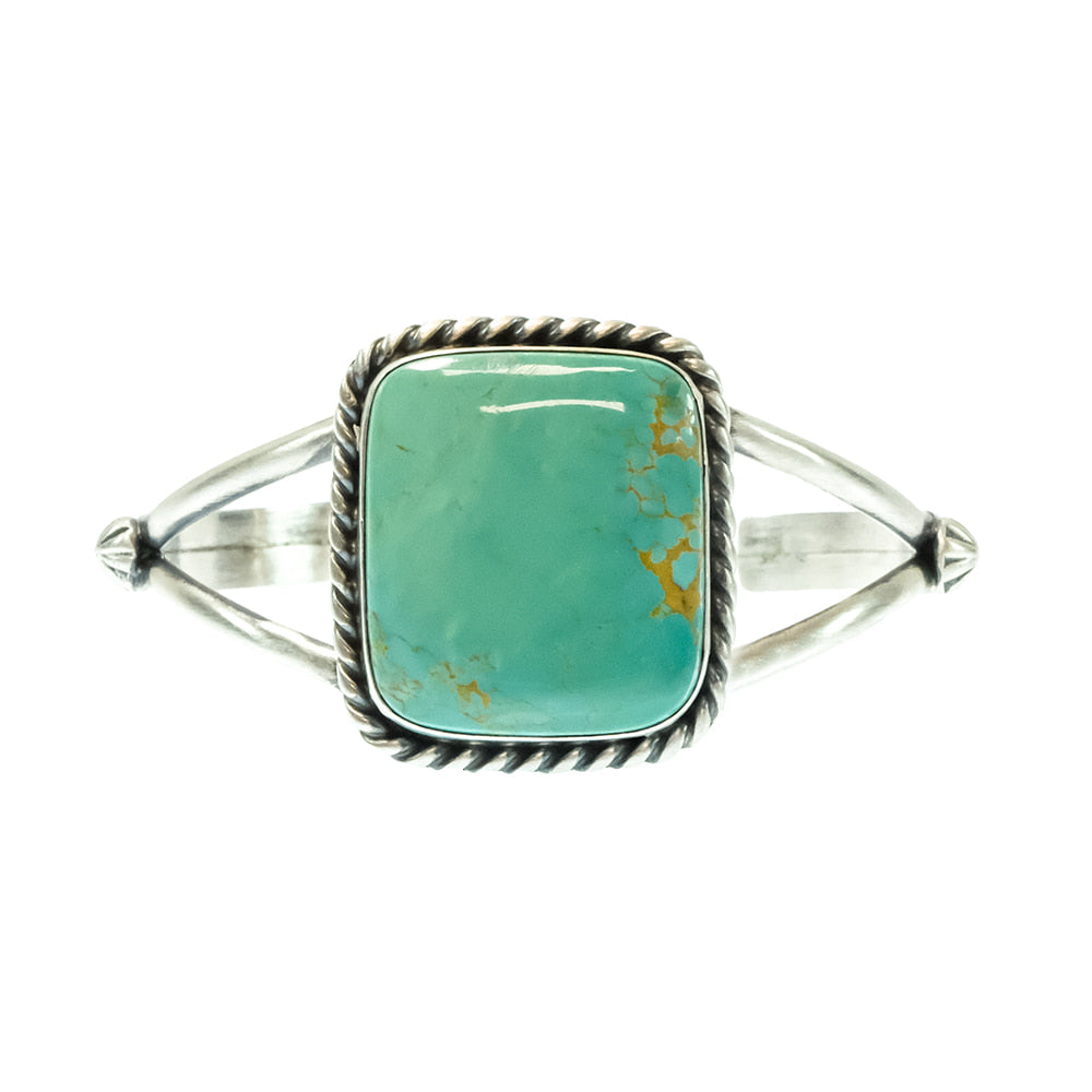 South Texas Tack Apparel Jewelry Turquoise Augutine Largo Native America Navajo Kingman Turquoise Sterling Silver Cuff