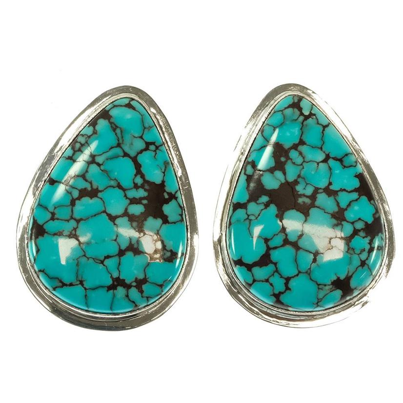 South Texas Tack Apparel Jewelry Turquoise Oversized Turquoise Stud Earrings
