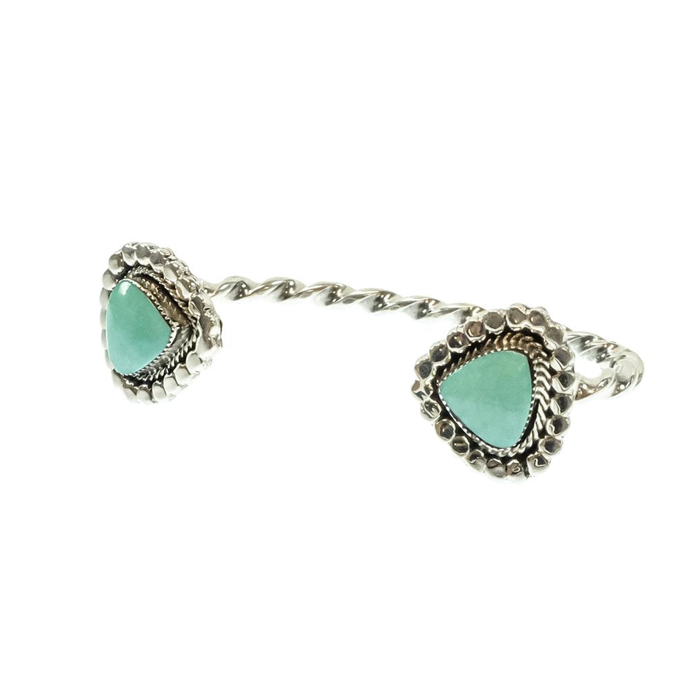 South Texas Tack Apparel Jewelry Turquoise/Silver Irvin Tsosie Native American Navajo Sterling Silver Turquoise Bracelet Cuff