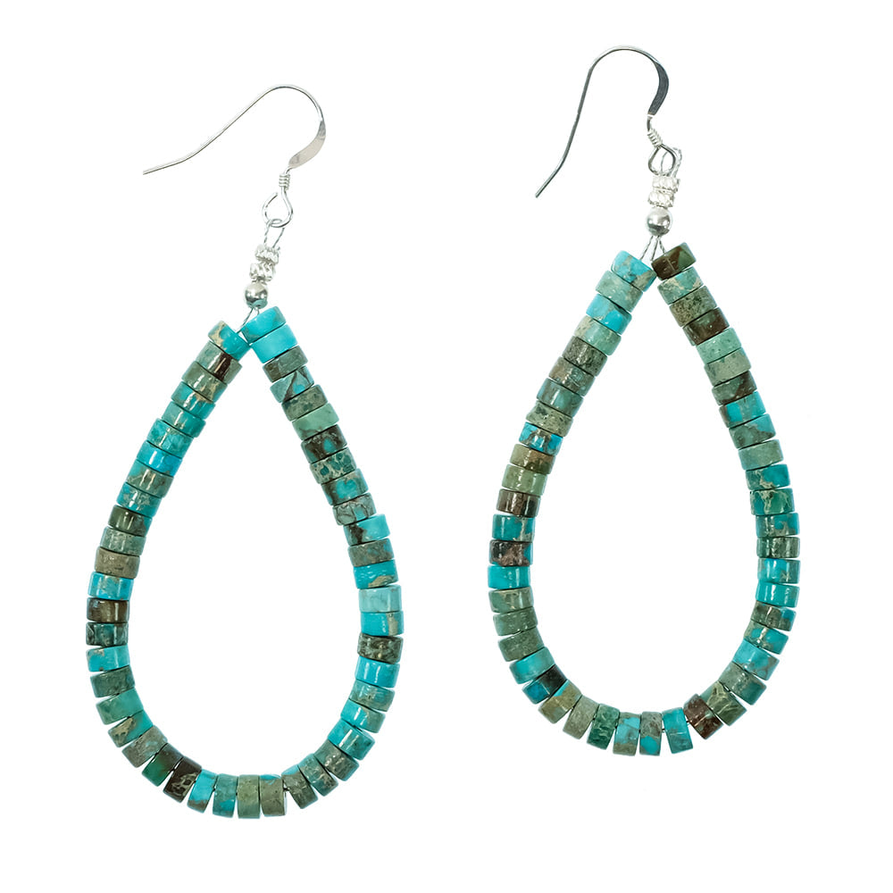 South Texas Tack Apparel Jewelry Turquoise South Texas Tack Native American Navajo Sterling Silver Turquoise Dangling Earrings