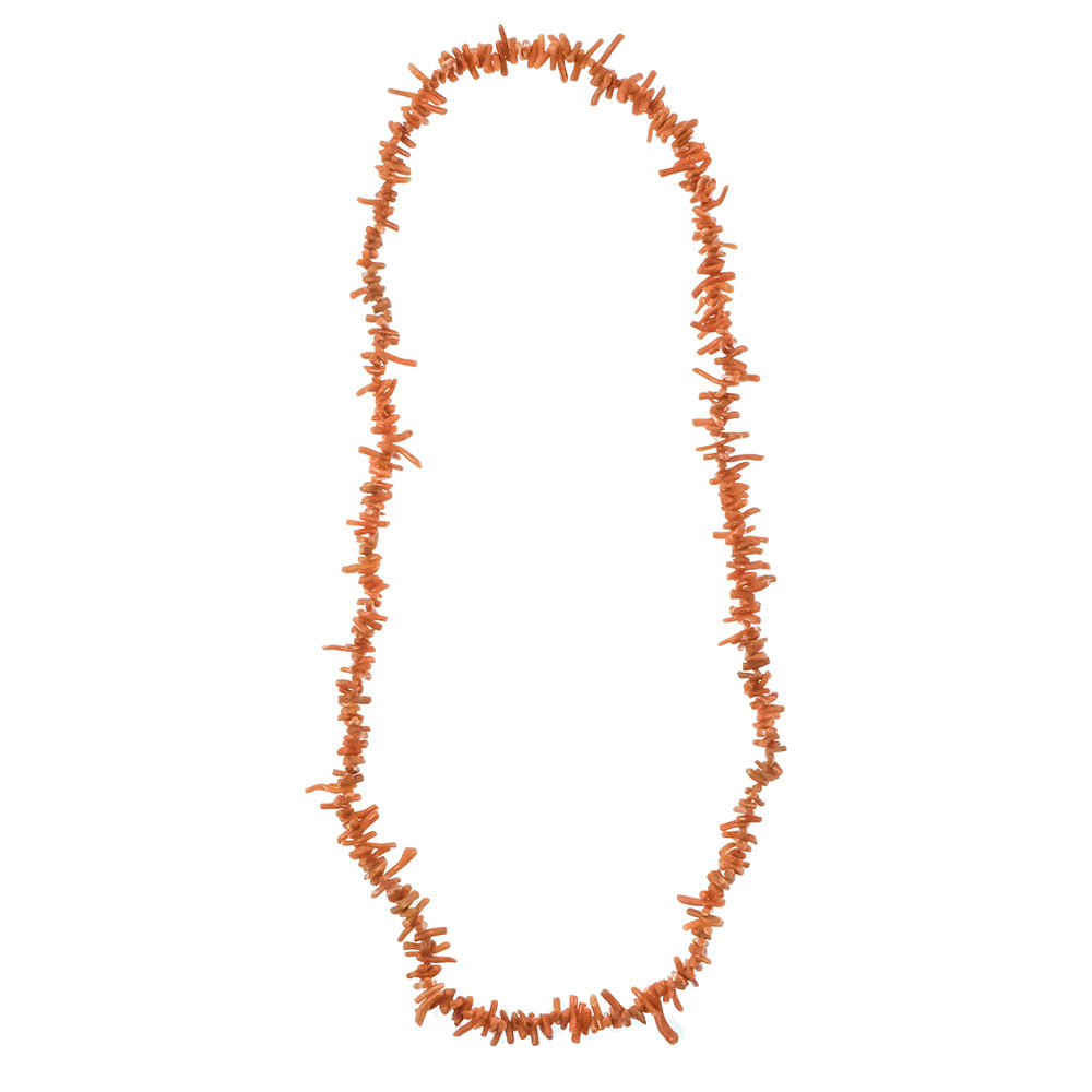 South Texas Tack Apparel Jewelry Vintage Coral Lariat Necklace