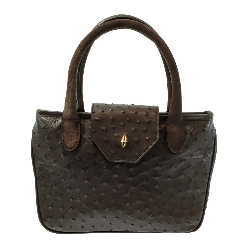 South Texas Tack Apparel Other South Texas Tack Midland Full Quill Ostrich Nicotine Satchel Purse