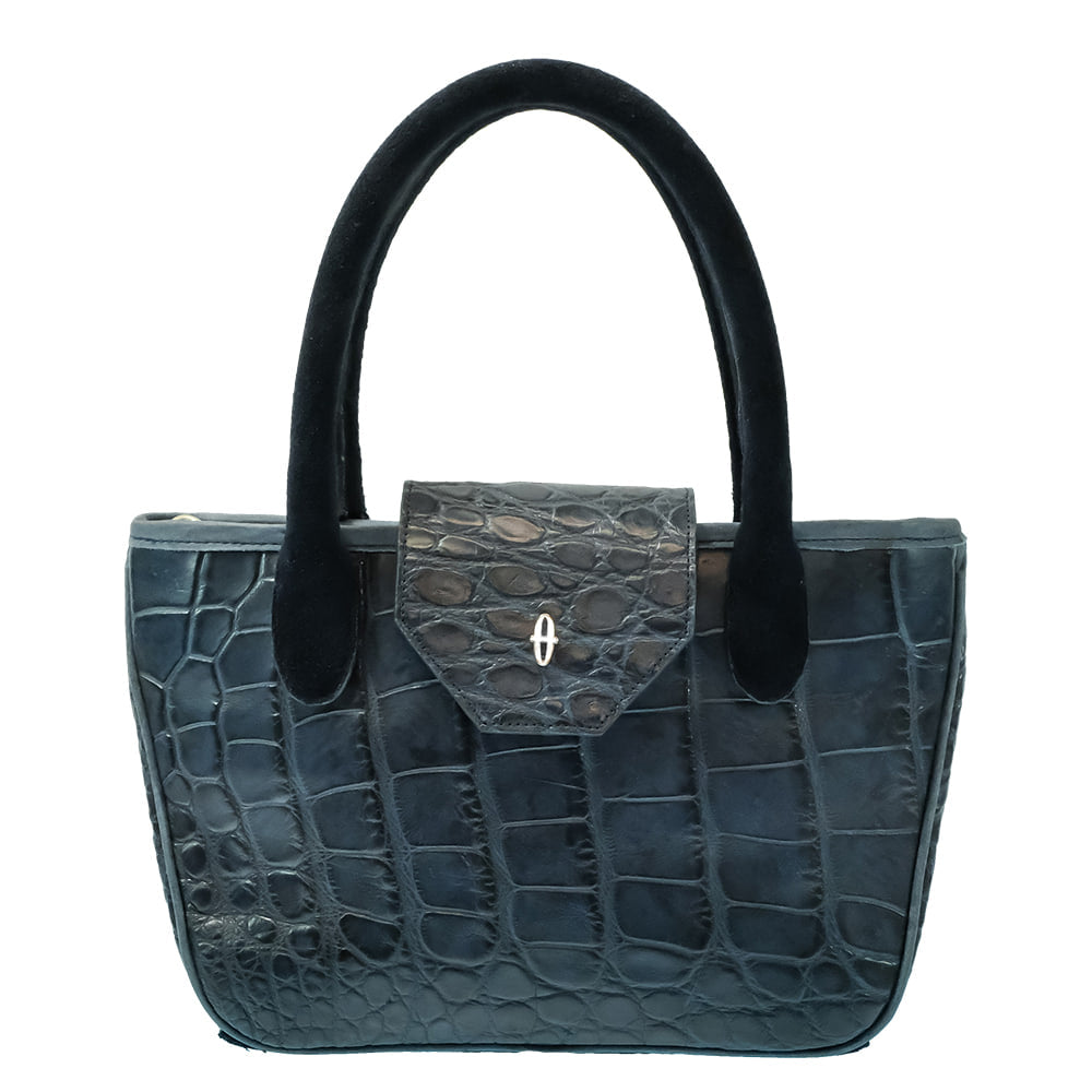 South Texas Tack Apparel Other South Texas Tack Midland Navy Blue American Alligator Satchel Purse