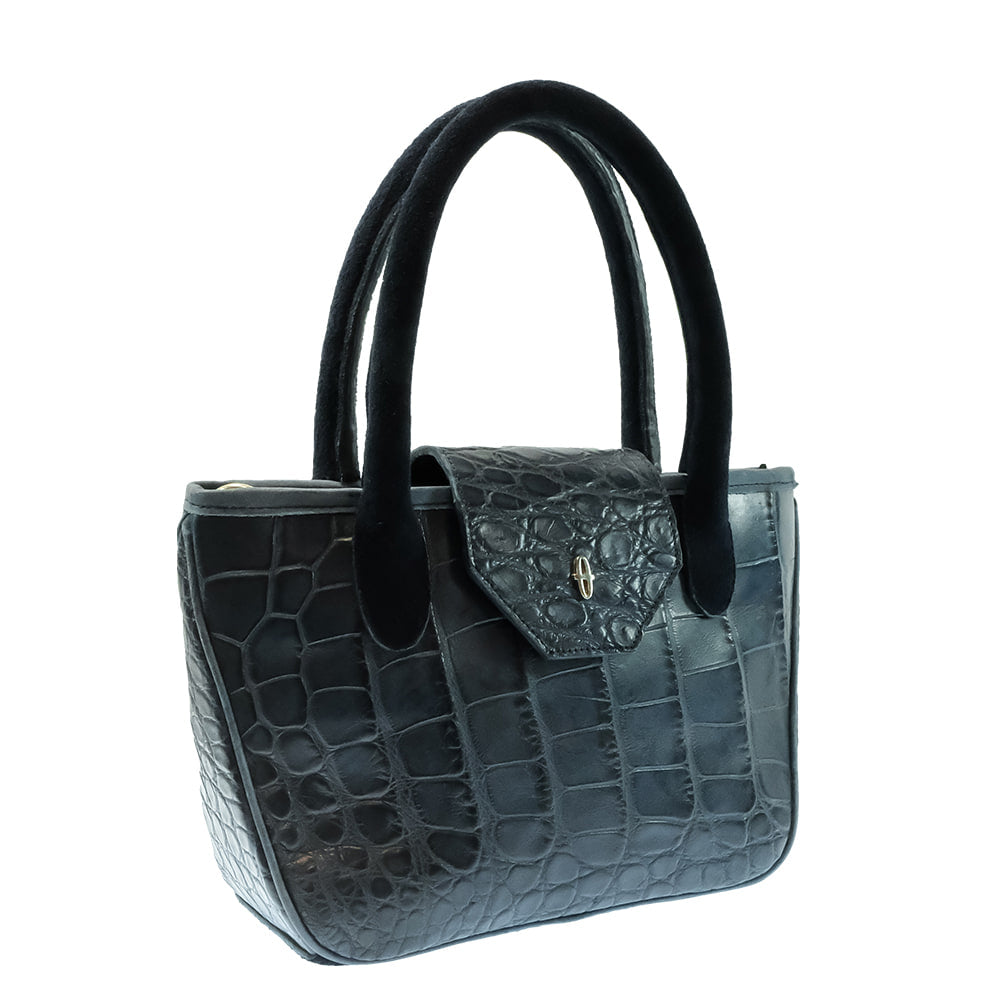 South Texas Tack Apparel Other South Texas Tack Midland Navy Blue American Alligator Satchel Purse