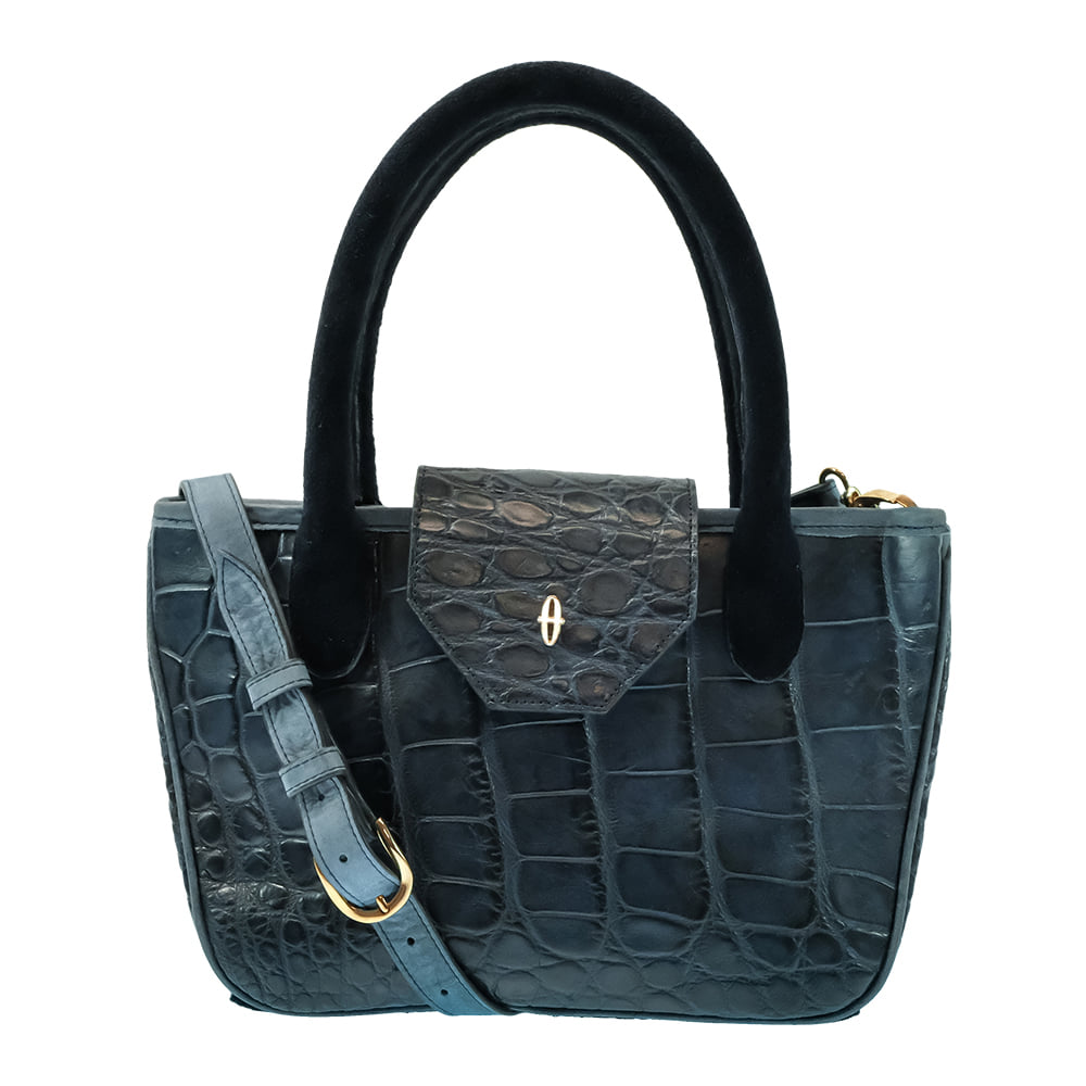 South Texas Tack Apparel Other South Texas Tack Midland Navy Blue American Alligator Satchel Purse