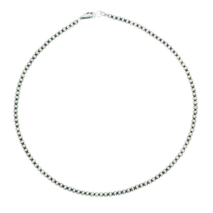 South Texas Tack Apparel Silver / 14 Inch Navajo Pearl Necklace 3mm x 14inch