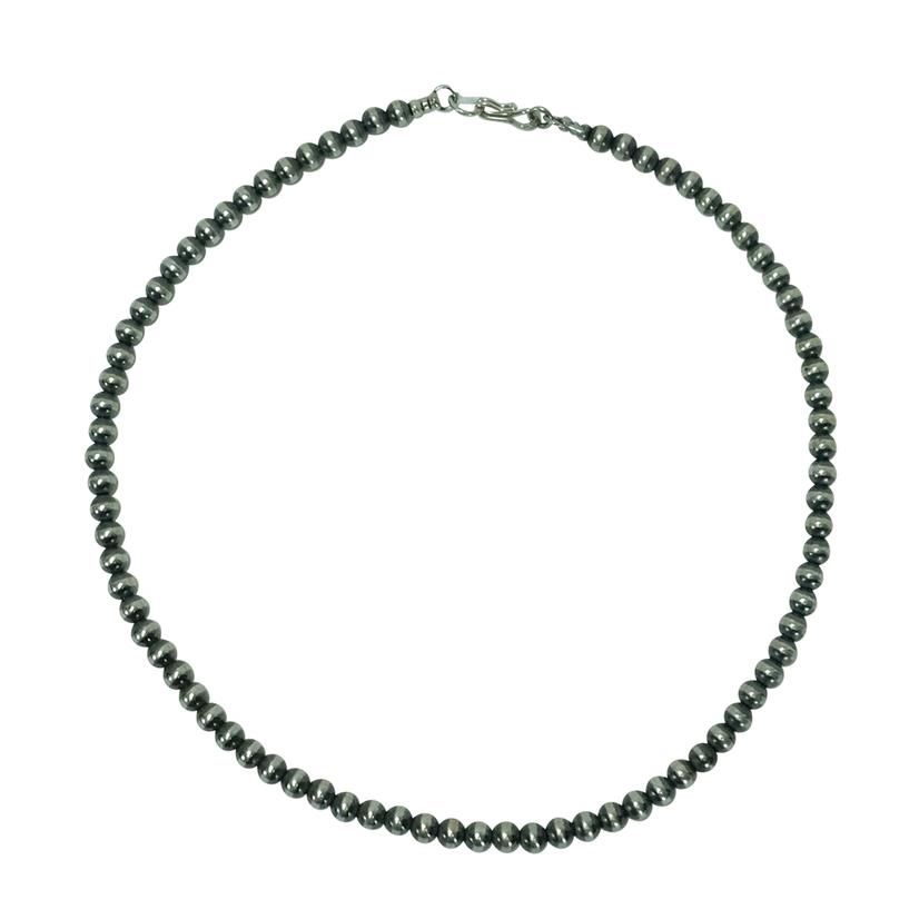 South Texas Tack Apparel Silver / 16 Inch Navajo Pearl Necklace 5mm x 16inches