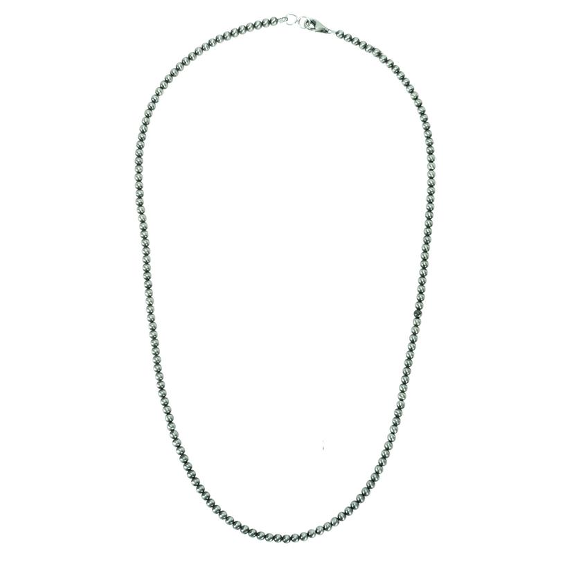 South Texas Tack Apparel Silver / 18 Inch Navajo Pearl Necklace 3mm x 18inch