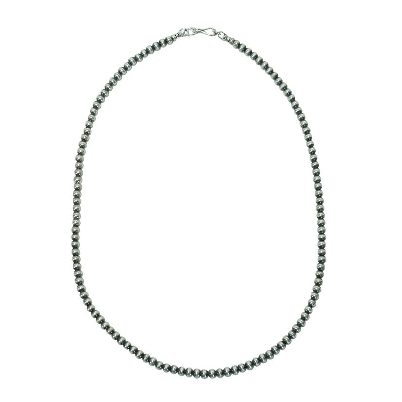 South Texas Tack Apparel Silver / 18 Inch Navajo Pearl Necklace 4mm x 18inch