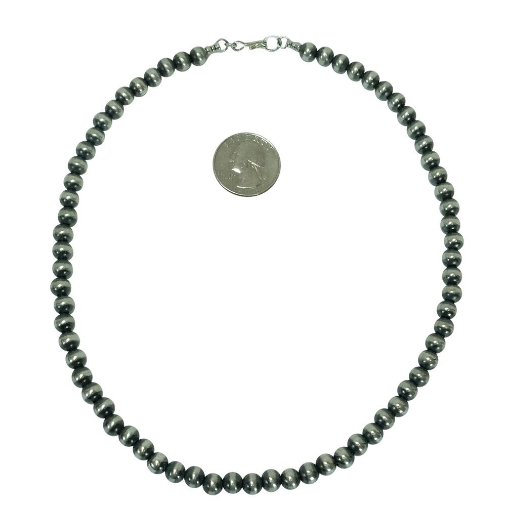 South Texas Tack Apparel Silver / 18 Inch Navajo Pearl Necklace 7mm x 18inches