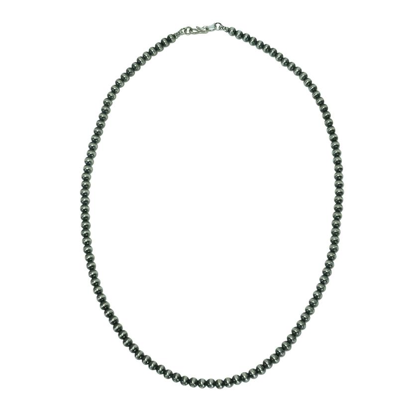 South Texas Tack Apparel Silver / 22 Inch Navajo Pearl Necklace 5mm x 22inches