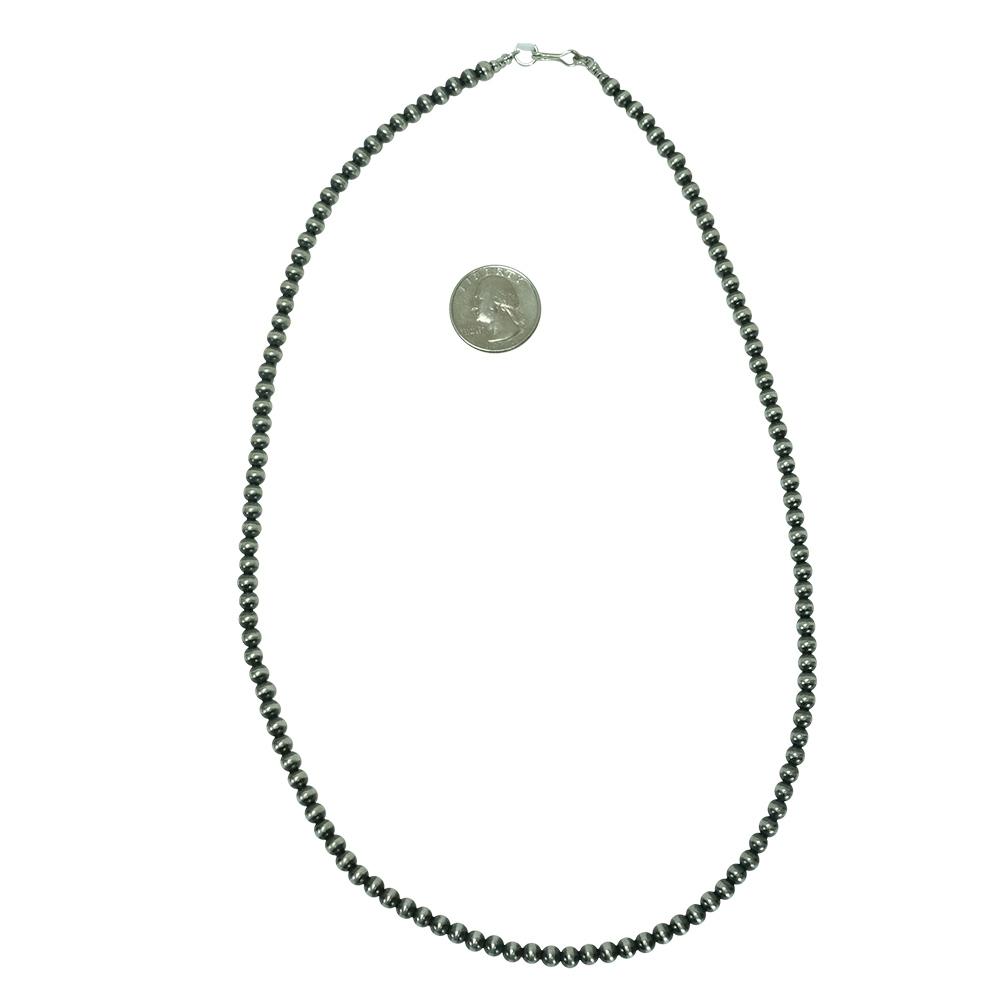 South Texas Tack Apparel Silver / 24 Inch Navajo Pearl Necklace 5mm x 24inches