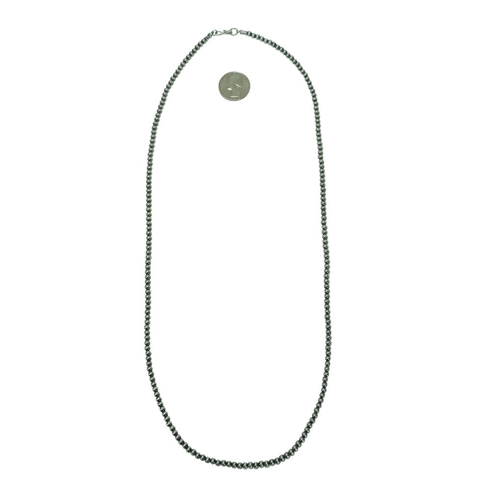 South Texas Tack Apparel Silver / 30 Inch Navajo Pearl Necklace 4mm x 30inch