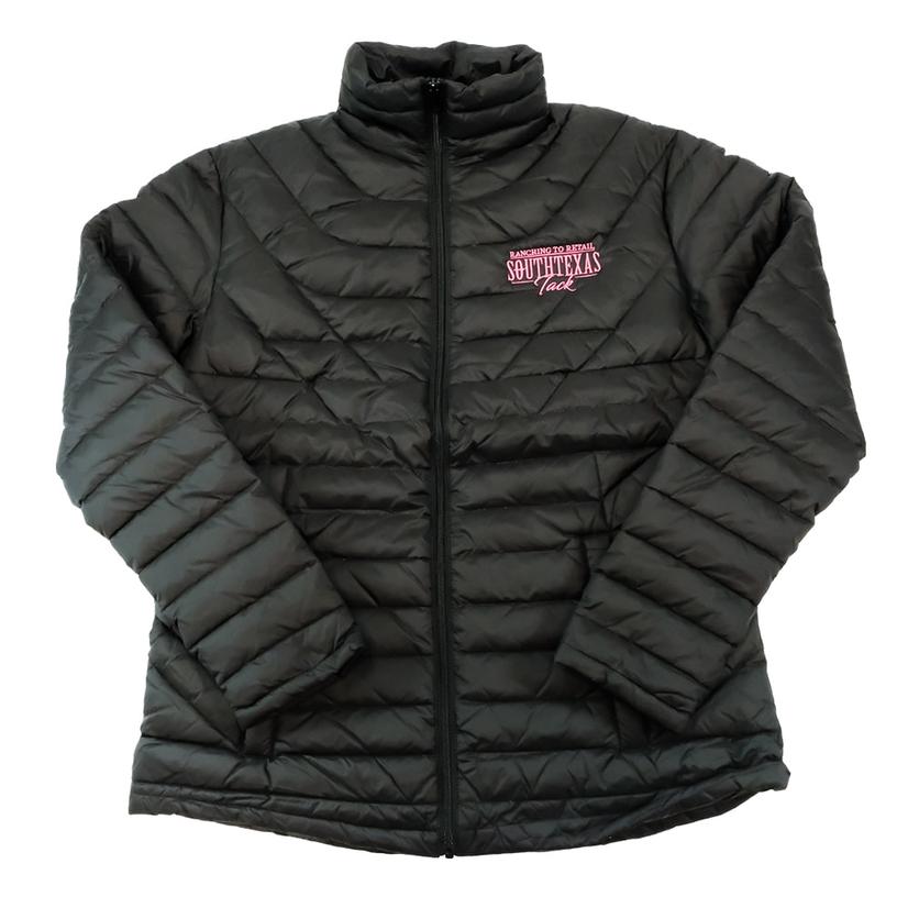 South Texas Tack Apparel South Texas Tack Embroidered Black Down Women's Jacket