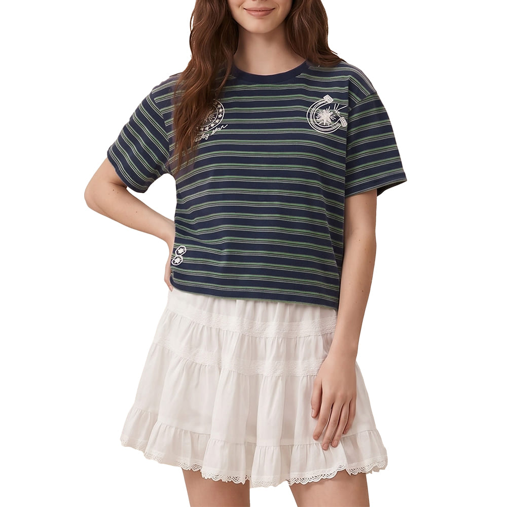 South Texas Tack Apparel Stripe Western TShirt