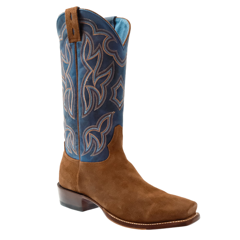 South Texas Tack Footwear South Texas Tack Men's Brown Peanut Suede Cowhide Boots