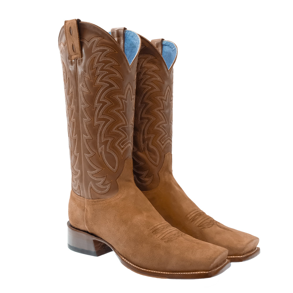 South Texas Tack Footwear South Texas Tack Men's Walnut Roughout Cowhide Boots