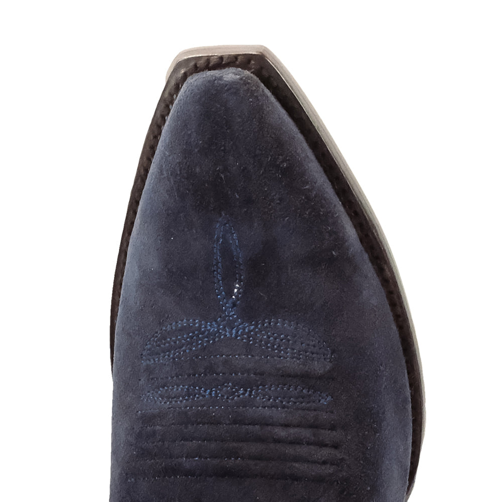 South Texas Tack Footwear South Texas Tack Women's Indigo Blue Suede Cowhide Boots