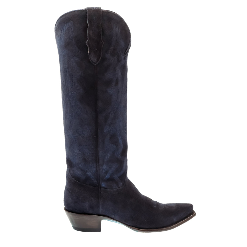 South Texas Tack Footwear South Texas Tack Women's Indigo Blue Suede Cowhide Boots