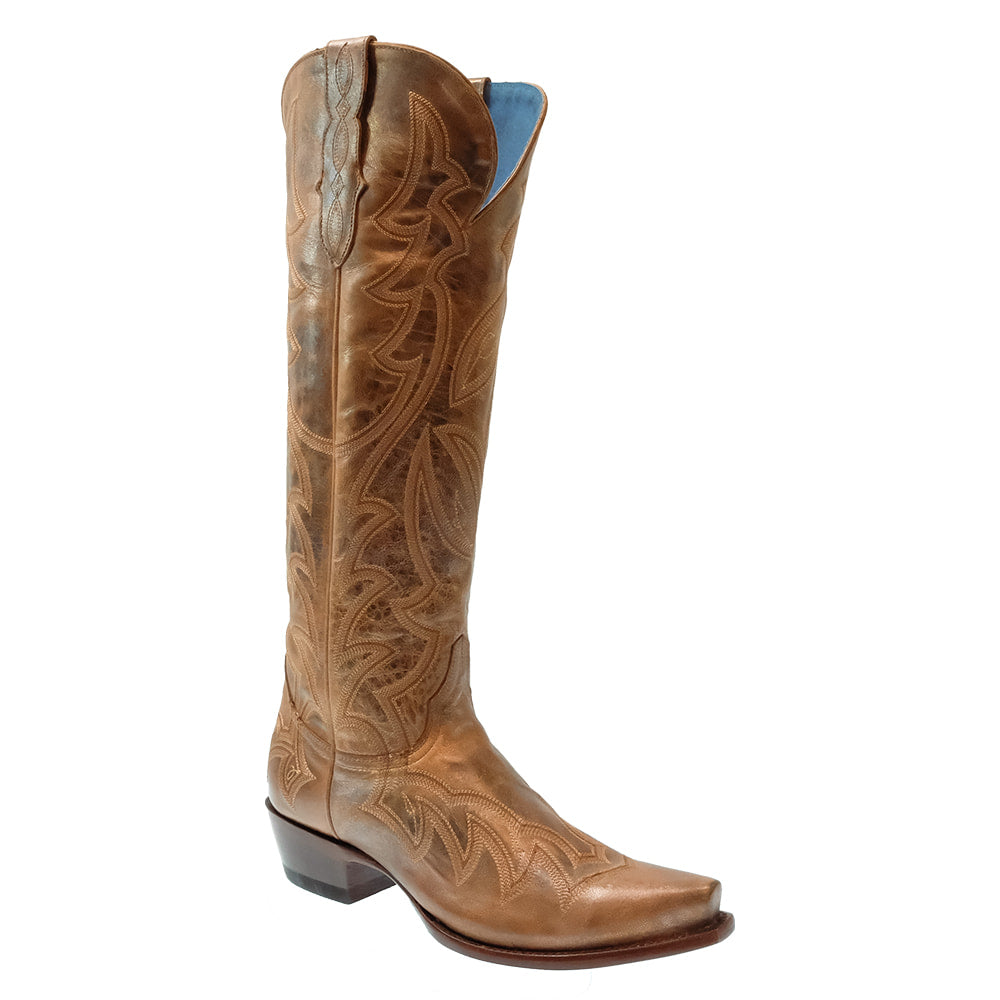 South Texas Tack Footwear South Texas Tack Women's Tan Light Metallic Goat Boots