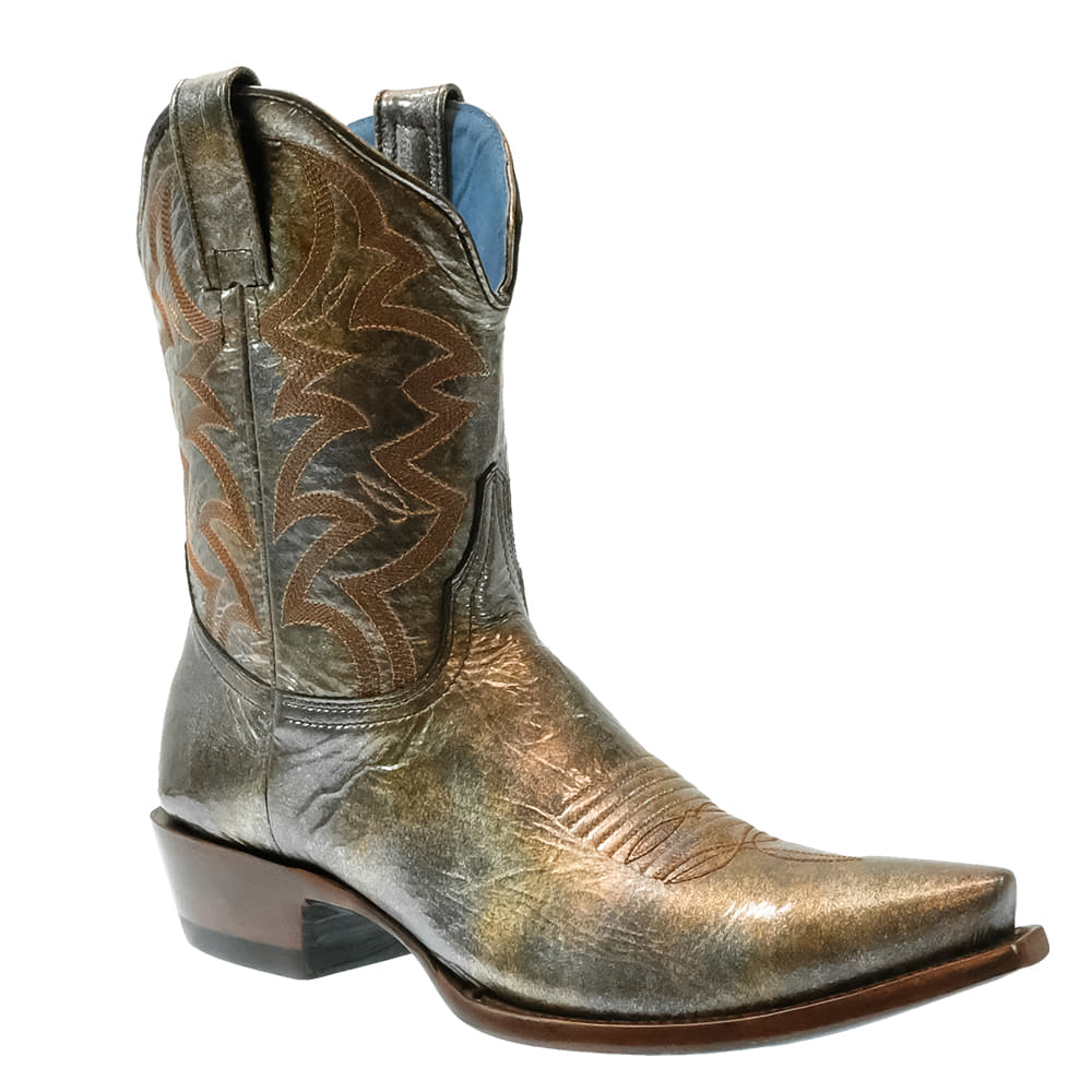 South Texas Tack Footwear South Texas Tack Women's Tan Multi Patent Cowhide Boots