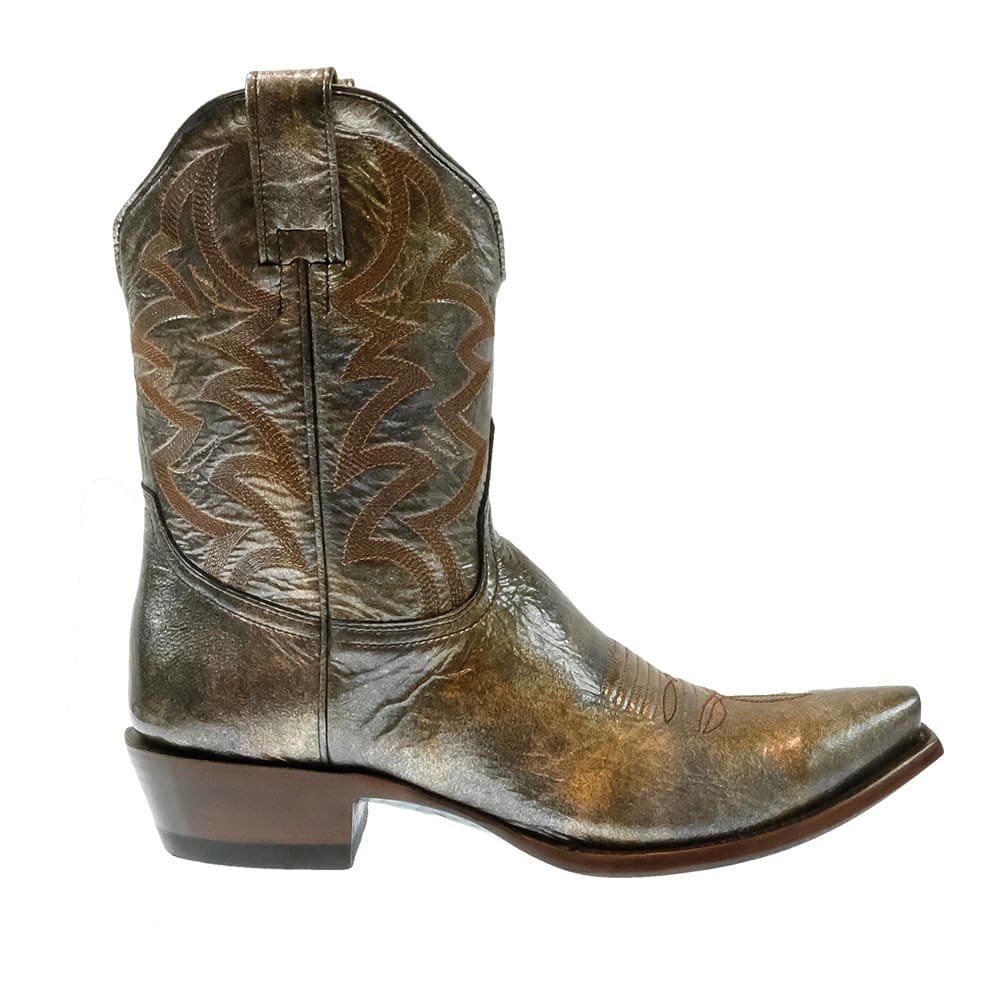 South Texas Tack Footwear South Texas Tack Women's Tan Multi Patent Cowhide Boots